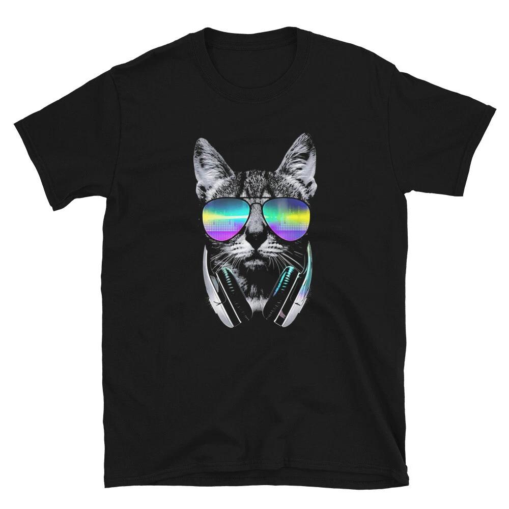 Cat Lover Music Lover Hip Hop DJ Cat T-Shirt
