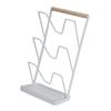 3 Layer Pot Lid Holder Vertical Pot Cover Drainage Storage Rack Chopping Board Organizer