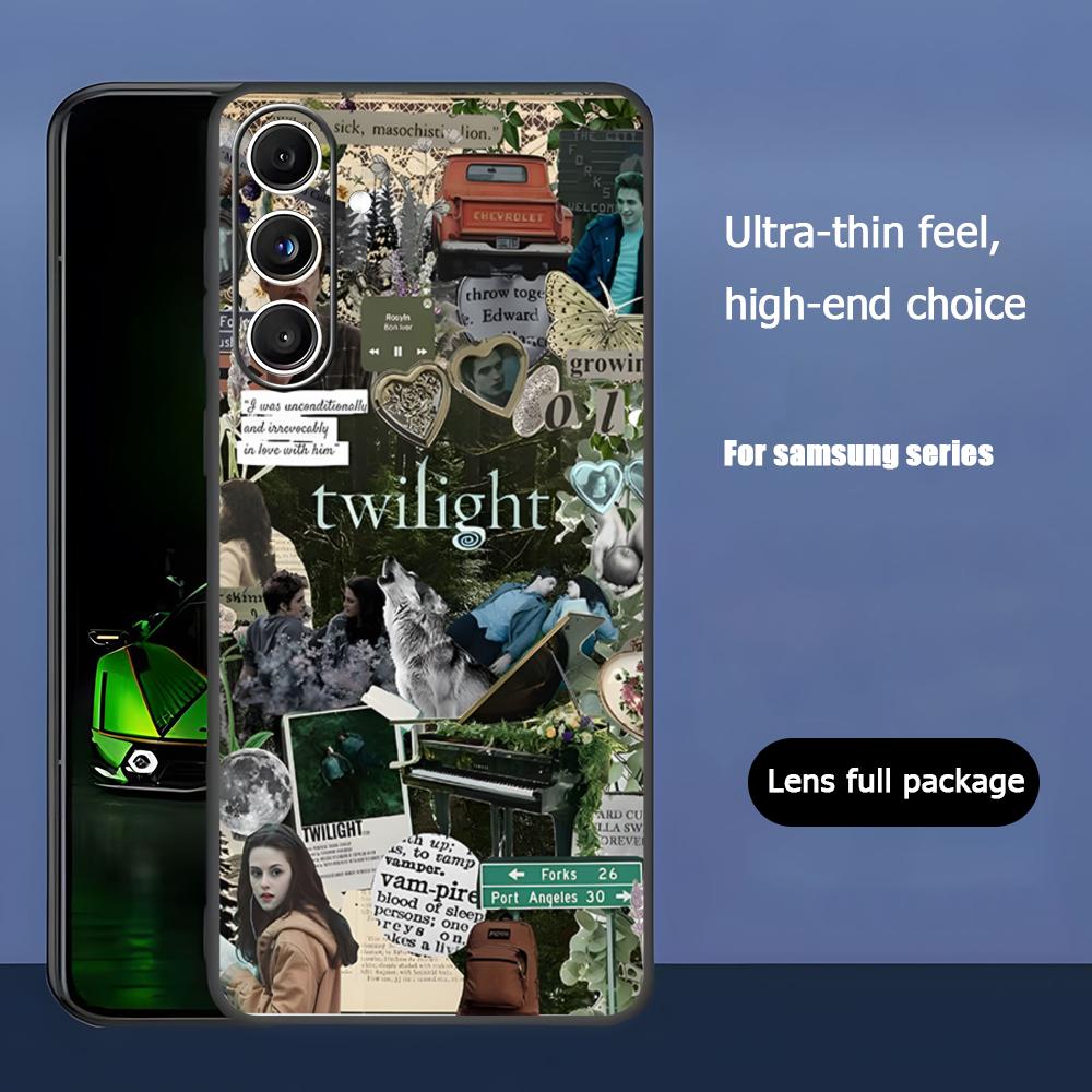 Movie T-Twilight Cool Phone Case For Samsung Galaxy S26 S25 S24 S23 S22 S21 Plus Ultra Note20 Soft Black