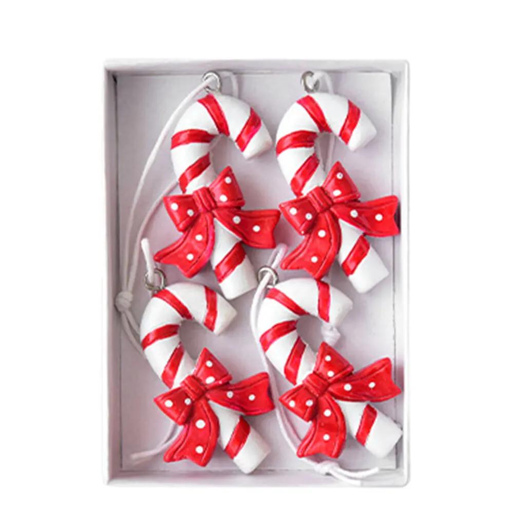 Christmas Resin Cookie Man Candy Set Pendant Diy Christmas Party Decorations Christmas Crafts Supplies Christmas Decorations