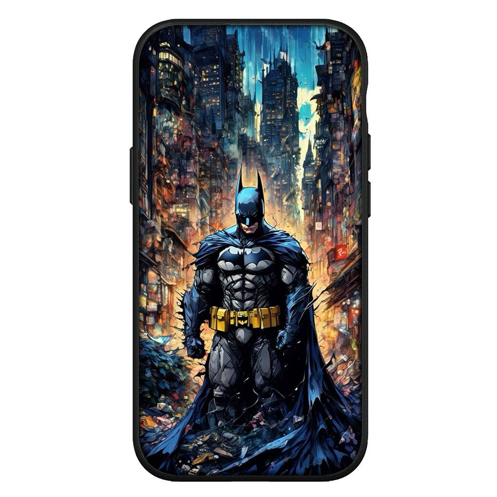 for Motorola Moto Edge 70 60 50 G54 G86 Samsung Galaxy S25 iPhone 17 16 15 Redmi Note 14 Pro Max Phone Case Cartoon Bruce Wayne Batmans Bat Man Cover