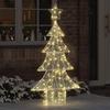 Christmas Tree with 160 Warm White LEDs 150 cm Acrylic