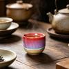 Ręcznie robiony ceramiczny kubek bez ucha na gorące i zimne napoje 150 ml Rustykalny kubek do kawy i herbaty z kamionki Łatwy do czyszczenia Unikalny prezent dla miłośników herbaty i kawy