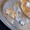 Korean Cute Swan Mini Diamond Earrings - Simple, Shiny & Trendy Accessory