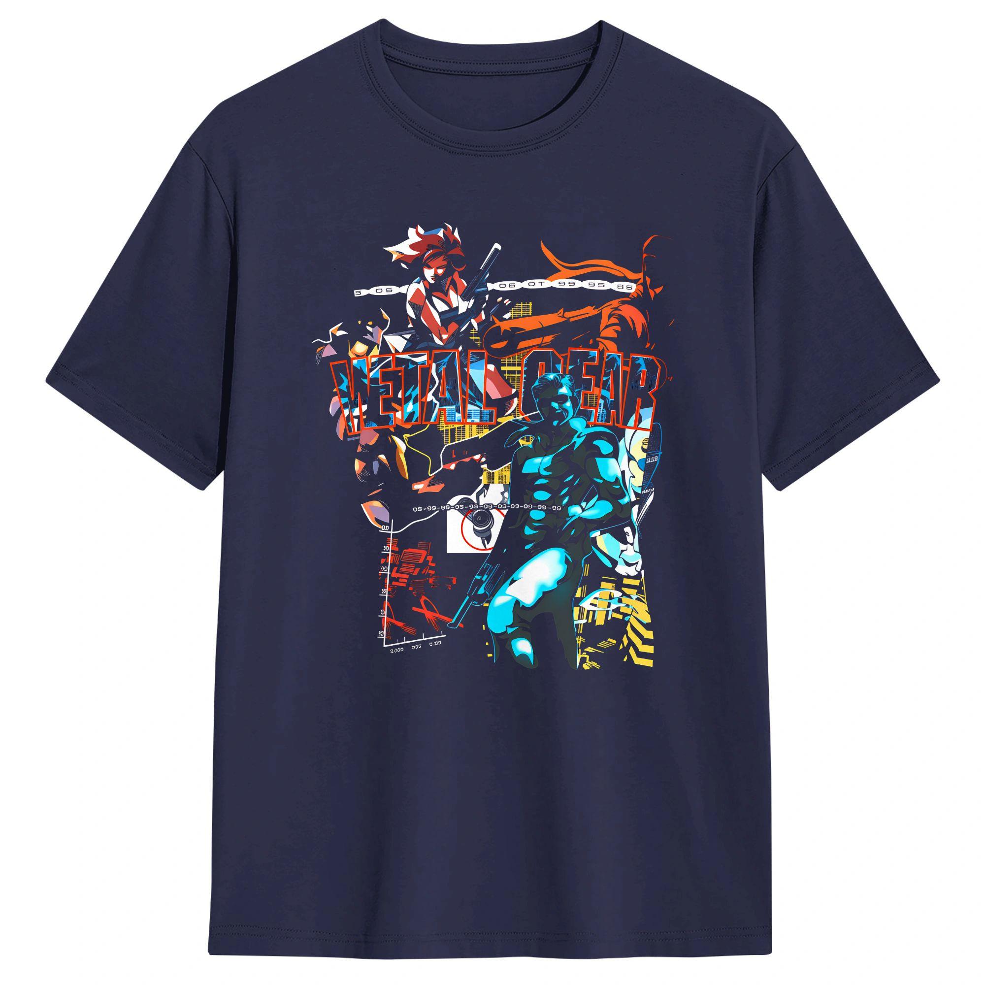 

Men TShirt 2000 Metal Gear Solid Casual Pure Cotton Tees Short Sleeve T Shirt Round Collar Clothing Plus Size 4XL