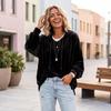 Women's Color Casual Hooded Sweatshirt with