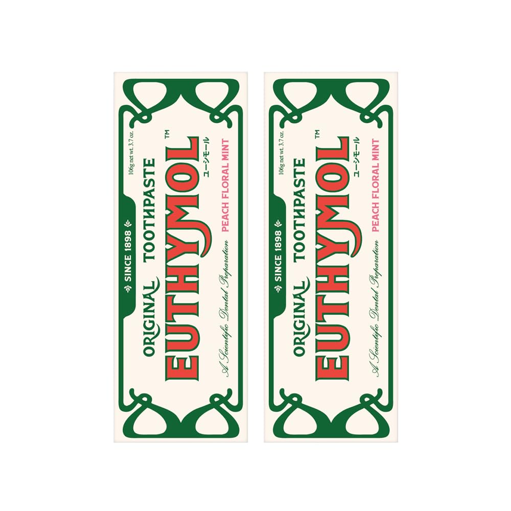 

EUTHYMOL Peach Floral Mint Scent [2 pieces] 106g Toothpaste Original EUTHYMOL