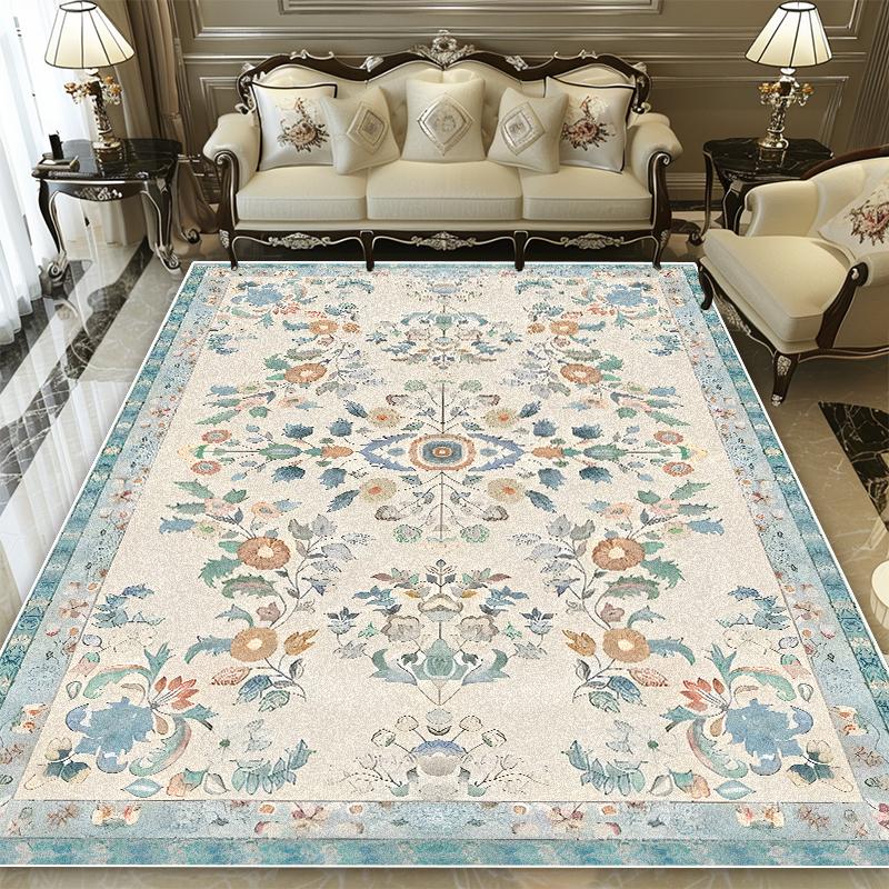 Chinese Style Tradition Carpet Living Room Printing Decoration Washable Soft Large Rugs Lounge Non-slip Customizable Foot Mats