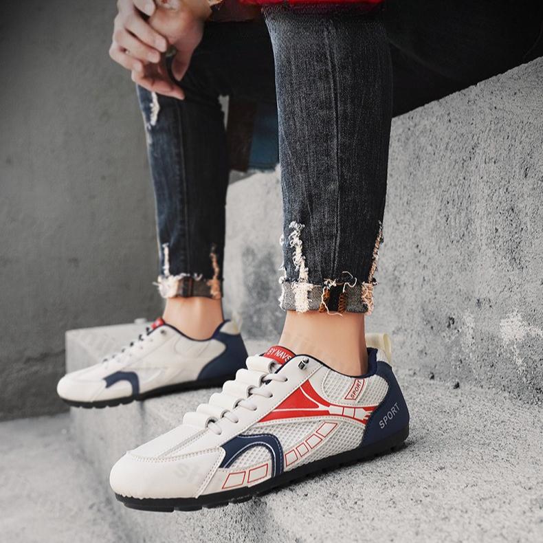 Fashion Men's Shoes 2025 Spring Mesh Breathable Soft Sole Slip on Casual Shoes Fashion Trend Wear-resistant Sports Comfortable Sneakers