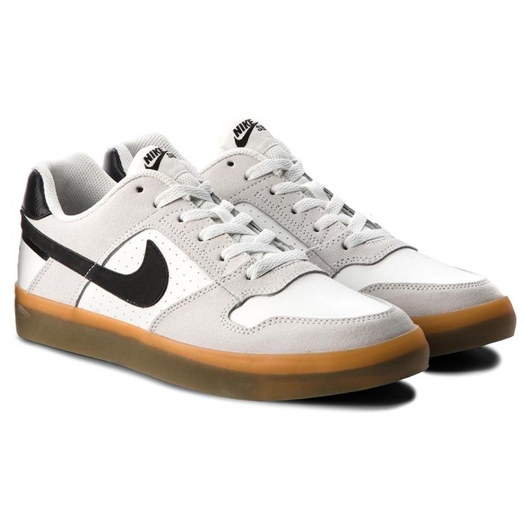 Nike Delta Force Vulc SB Summit White Sneakers Unisex Nero-Gomma-Marrone Chiaro 942237-101