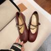 Sheepskin version, inner height increase Mary Jane women's shoes single shoes spring new summer French with skirt gentle evening