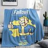 1 шт. Фланелева ковдра з принтом у стилі Fallout, Висока якість, Зручна для всіх сезонів, Декор для дому, Тепло та затишок, Ідеально для подарунків