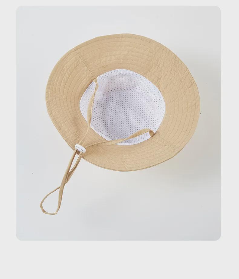Children’s Breathable Fisherman Sun Hat with Large Brim for Boys and Girls