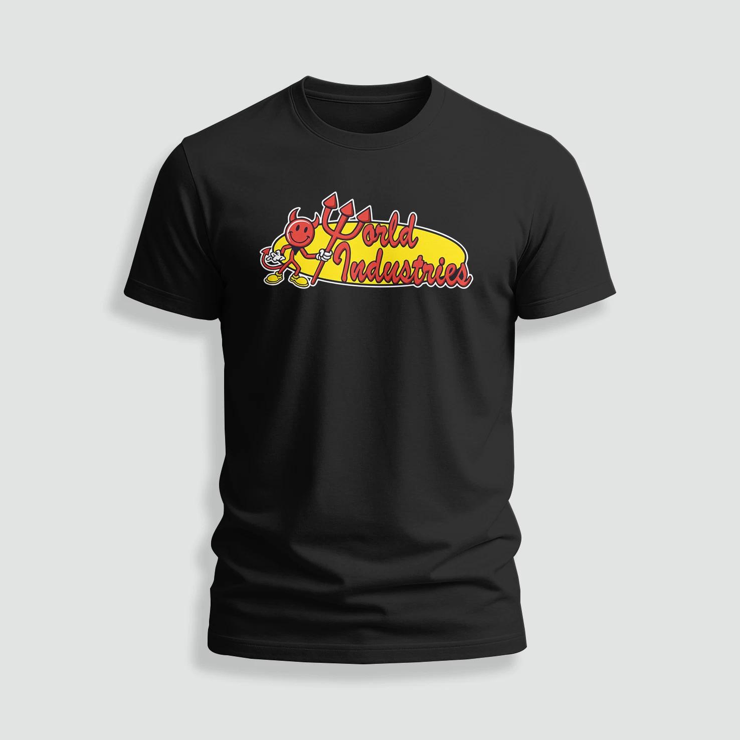 WORLD INDUSTRIES logo funny T-Shirt Size S-5XL XXL