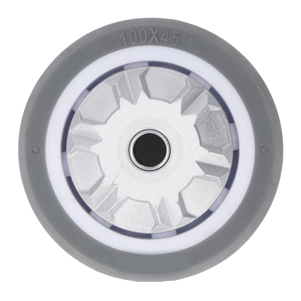 TPR Rubber Caster 4in Heavy Duty Wear Resistant Silent Tire Wheel Replacement for Hand Trucks Dolly 