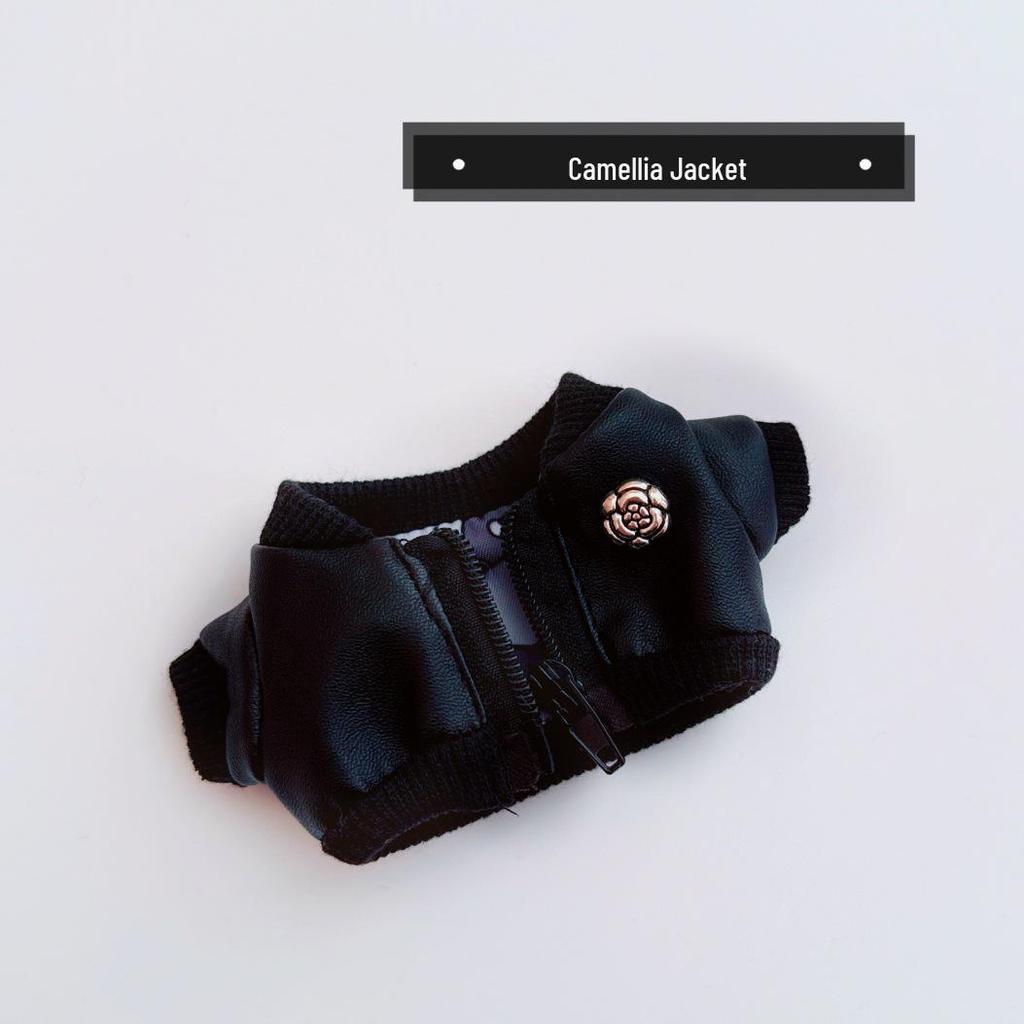 Baumwoll-Babykleidungsset im College-Stil - Beinhaltet Uniformhemd, Lederjacke und Mantel für Jungen und Mädchen (10cm-20cm)