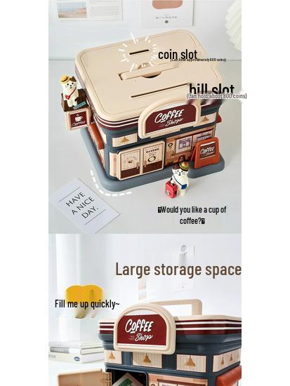 High-Capacity Creative Piggy Bank for Adults - Stylish Money Savings Box 2025