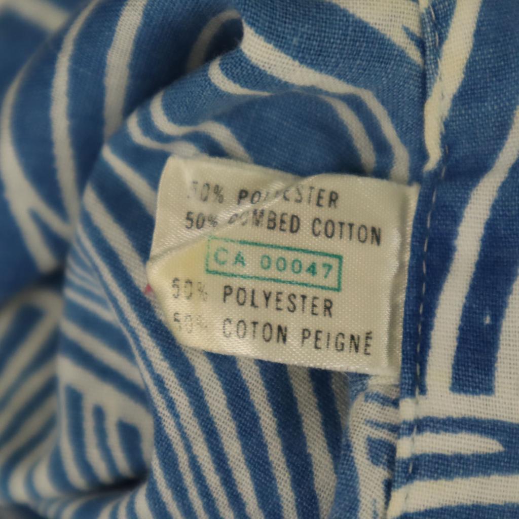 THE CUSTOM SPORT 70s Made In Canada Vintage Overall Handle Short Sleeve Aloha Shirt Men's Used