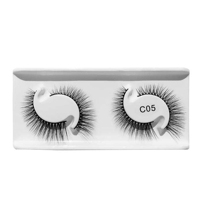 3D Natural Curl Two Pairs Of Japanese False Eyelashes Simulation Thick Grafted Eyelashes