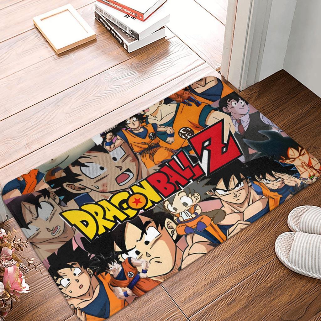DragonBall Anime Dragon Ball Doormat Non-Slip Entrance Bath Kitchen Door Floor Mat Garage Carpet Rug