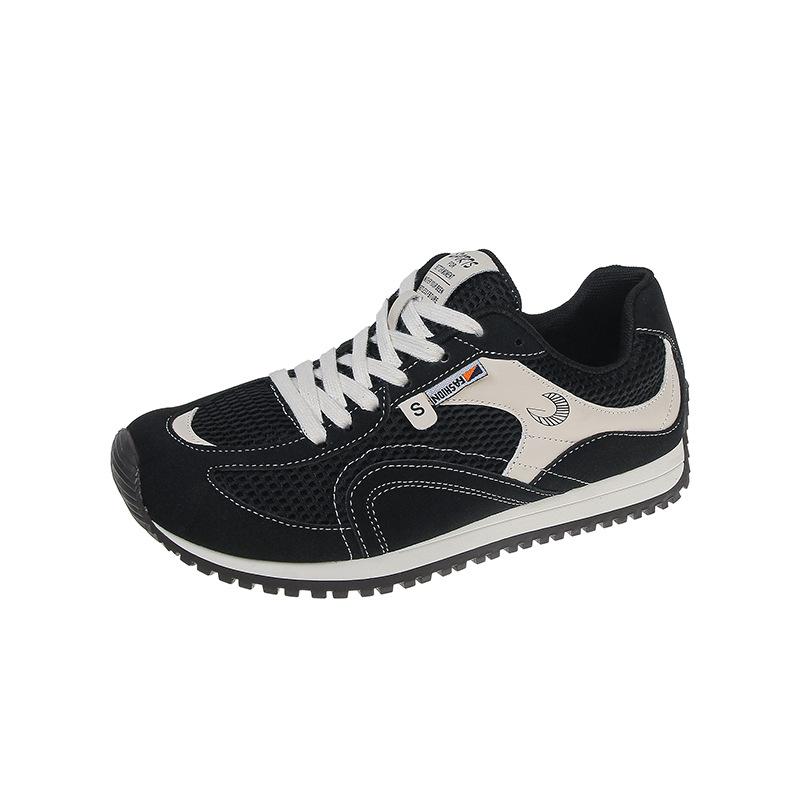 Korean Version of Fashionable Versatile Soft-soled Breathable Casual Sports Shoes for Women's Summer 2025 New Splicing Cotton Forrest Gump Shoes