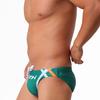 Herrboxerbadbyxor Imitation Denimtryck Nyhet Design 3D Konturficka Snabbtorkande Elastisk Midja Sexiga Badkläder för Strandpoolfest