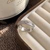 Anello Semplice Retrò Industria Pesante Argento Sterling 925 da Donna Senso di Alta Gamma Lusso Leggero Coreano Ins Vento Freddo Design di Nicchia Gioielleria