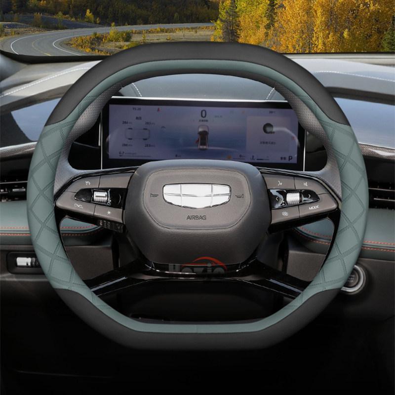 Leather Car Steering Wheel Cover for Geely Citiray Starray EX5 2025 2026 Accessories