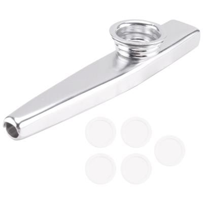Kazoo Aluminium Alu Metall Mit 5 Stück Geschenk Flute Diaphragma Für Kinder