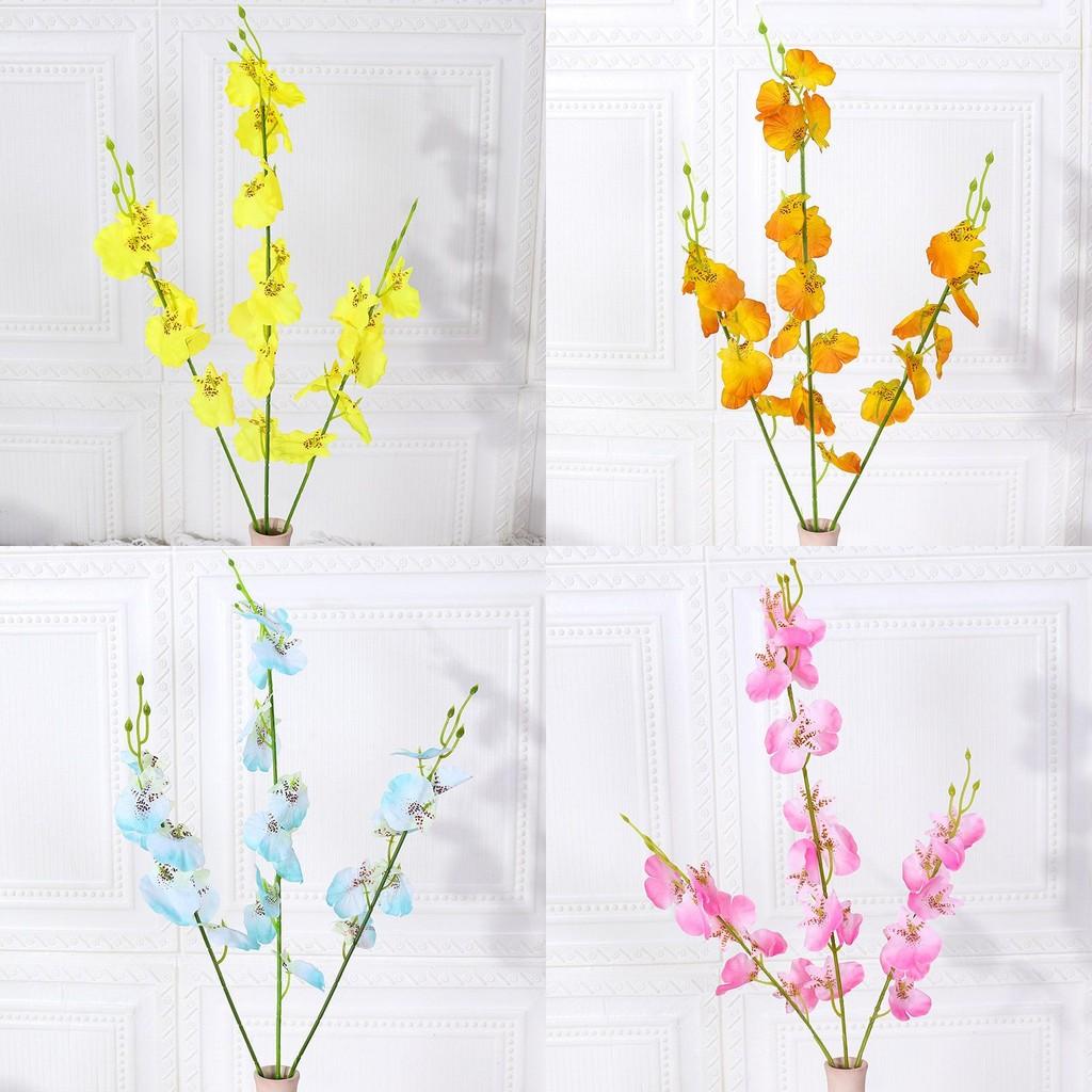 Silk Orchid Dancing Flower Arrangement For Wedding Decor And Home Styling