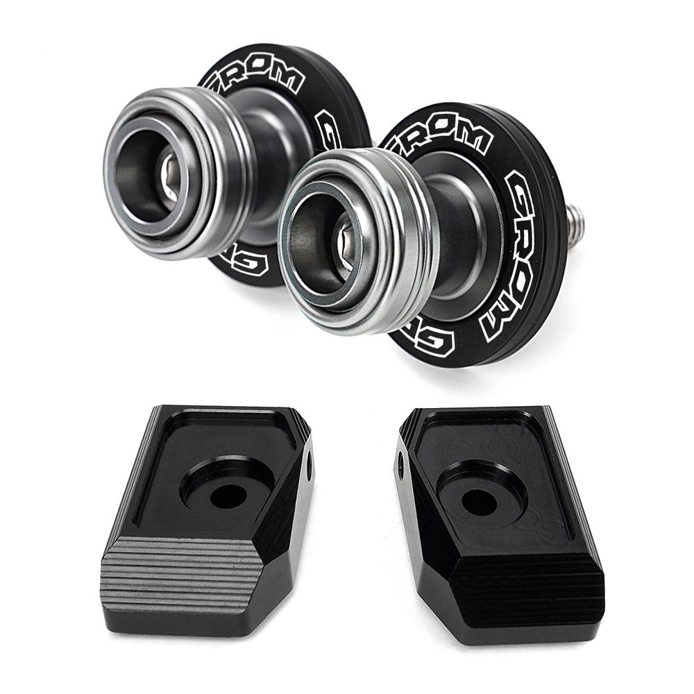 New For Honda GROM MSX125 msx125 MSX 125 S 2014-2024 2025 Aluminum Motorcycle Swingarm Spools Stand Screws Starting aid blocks