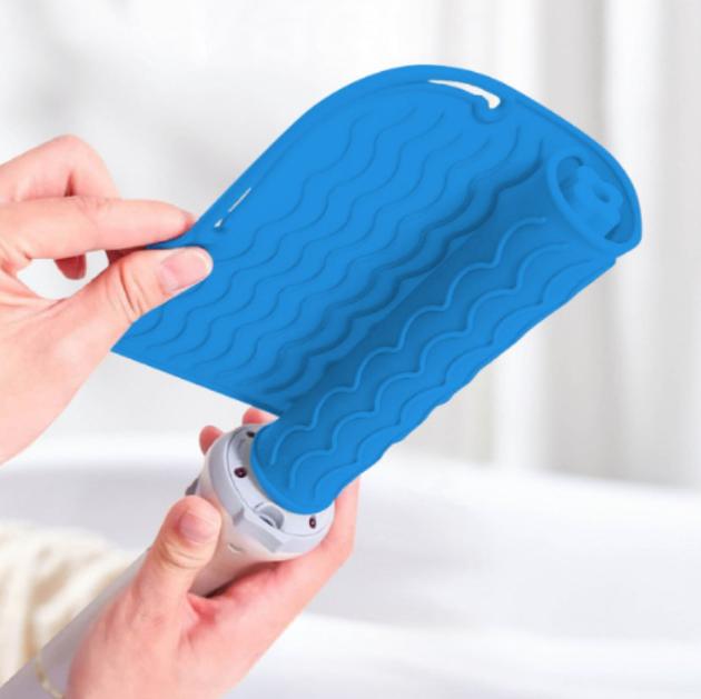 Tappetino in Silicone Resistente al Calore per Strumenti per lo Styling dei Capelli, Pad per Arricciacapelli e Piastre, Tappetino Termico Portatile per Styling
