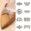 1PC Rhinestone Bride High Heel Charm Buckle Shiny Clips Square Clamp Shoe Decorations Clip
