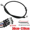 Black 300mm To 2200mm 28° 10mm Motorcycle Hydraulic Reinforced Brake Clutch Oil Hose Line Pipe For ATV Dirt Pit Racing Bike