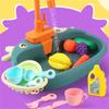 Children Sink Toy Dishwasher Electric Automatic Educational Responsibility Pretend Play Entertainment ABS Toys Kit Presents