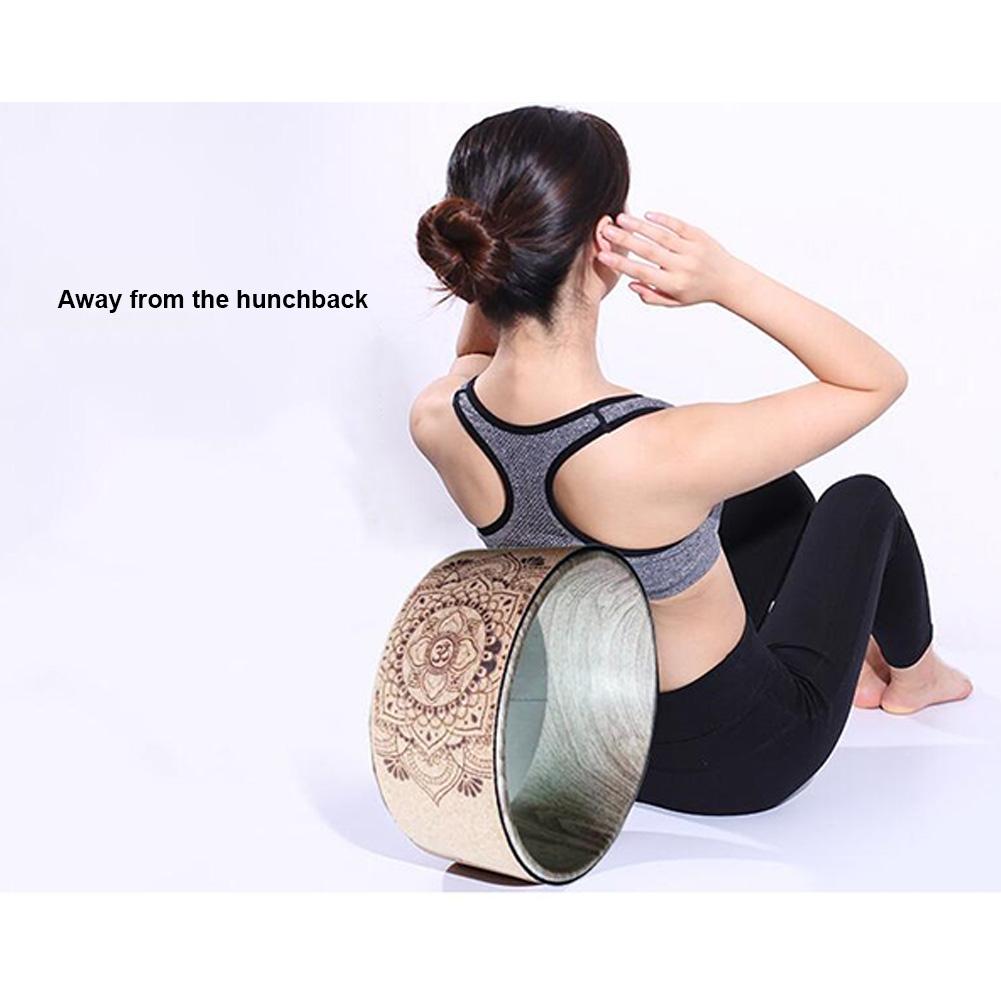 Yoga-Rad Pilates-Ring Trainingsrad mit Mandala-Aufdruck Yoga-Zubehör