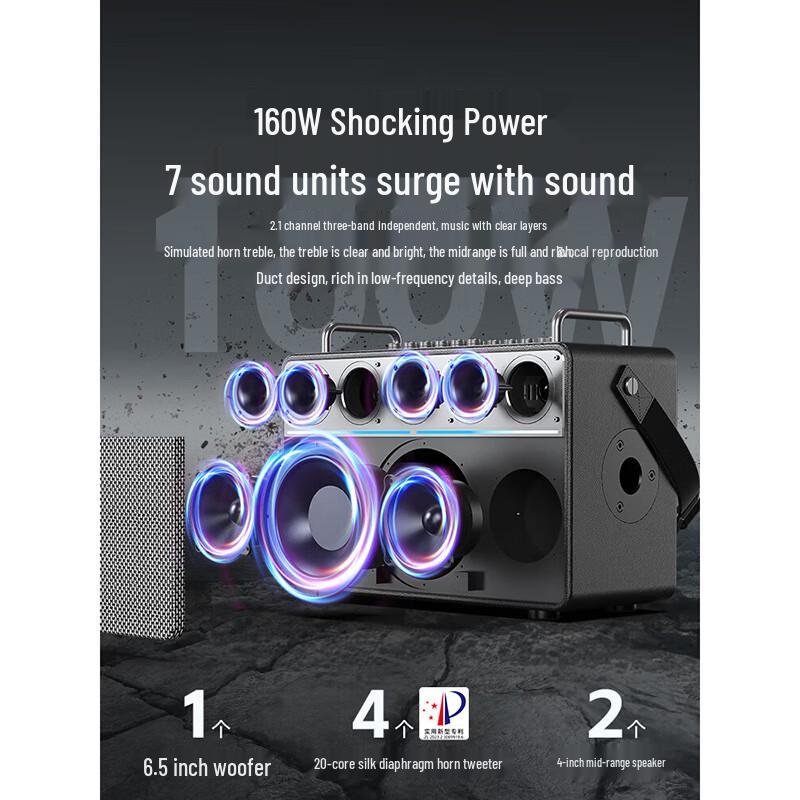 W-King T16L 160W Outdoor Karaoke Bluetooth Speaker