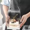 Caixa Descartável Transparente para Bolo Peça Única Portátil Caixa de Presente para Pastelaria Embalagem Portátil Explosiva para Bolo com Vários Tamanhos para Escolher