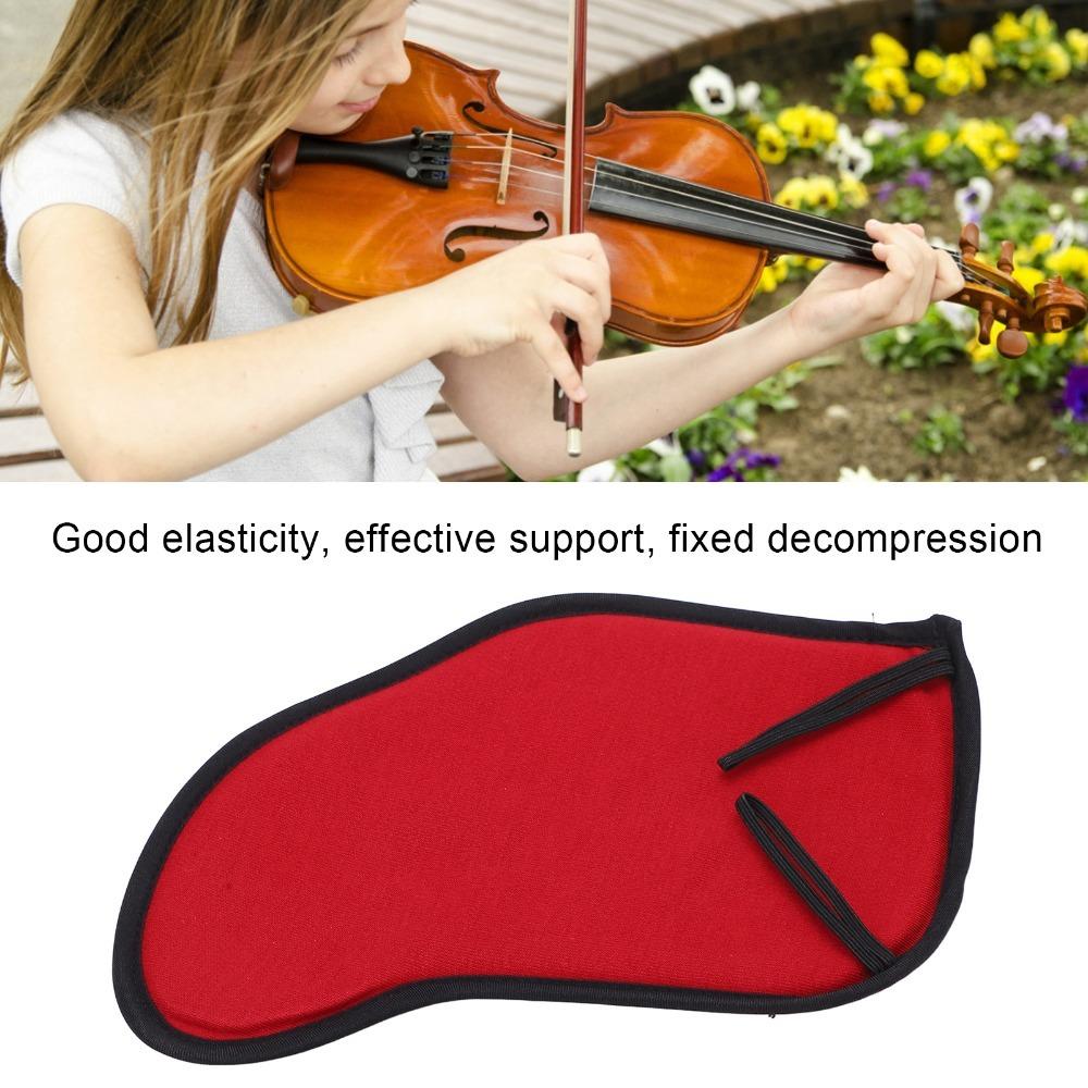

Fine Processing Violin Shoulder Rest Pad Cotton Cover Violin Chinrest Pad Musician Comfort красный