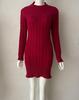 2025 Trendy Fashion Knitted Sweater Dress - Round Neck Long Sleeve