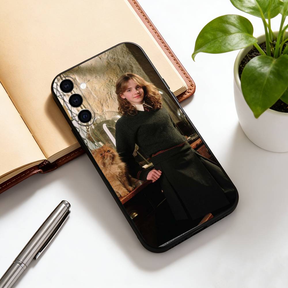 Emma Watson Phone Case Black Silicone Soft For Samsung Galaxy A73,A72,A71,A70,A53,A52,A51