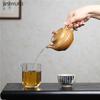 290ml Teapot Yixing Purple Clay Pot Hand Carved Teapots for High-temperature Firewood Burning In Raw Ore Chinese Style Tea Pot