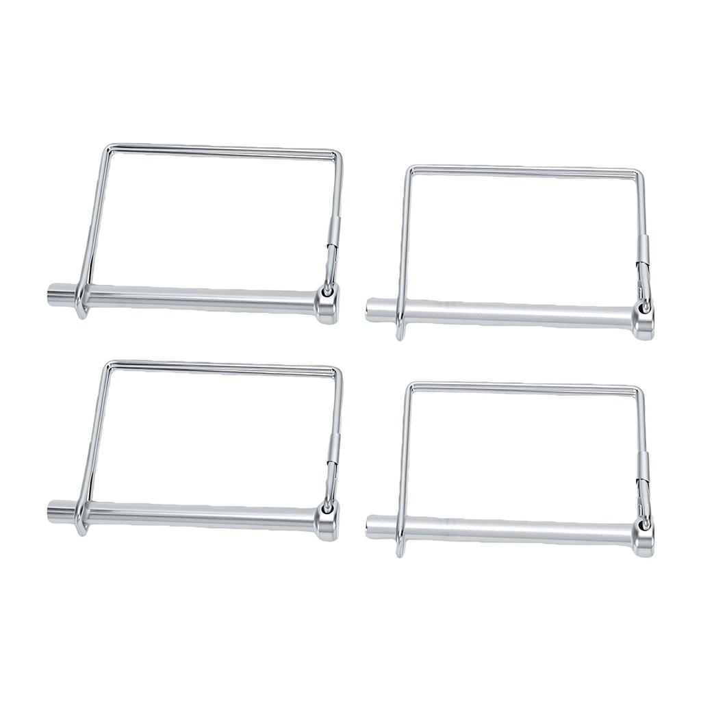 4PCS Trailer Coupler Pin Zinc Plated Iron Shaft Locking Hitch Pin Safety Coupler Pin 0.25in Diameter 2.76in Long
