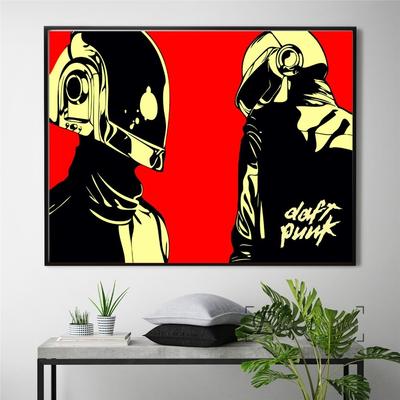 Daft Punk Helm Maske Musik Poster und Druck Leinwand Kunst Malerei Wandbilder für Wohnzimmer Dekoration Home Decor kein gerahmt