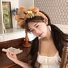 Søt tegneserie Bee Bear Ører Plysj Hårbånd For Kvinner Jenter Lovely Wash Face Dyre Pannebånd Cosplay Hoops Band Gaver