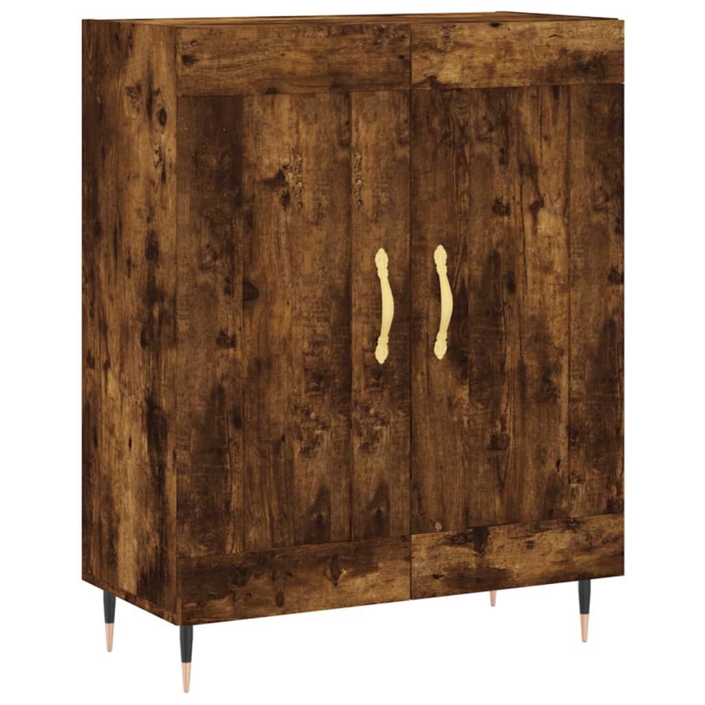 Sideboard Geräucherte Eiche 69,5 x 34 x 90 cm Holzwerkstoff