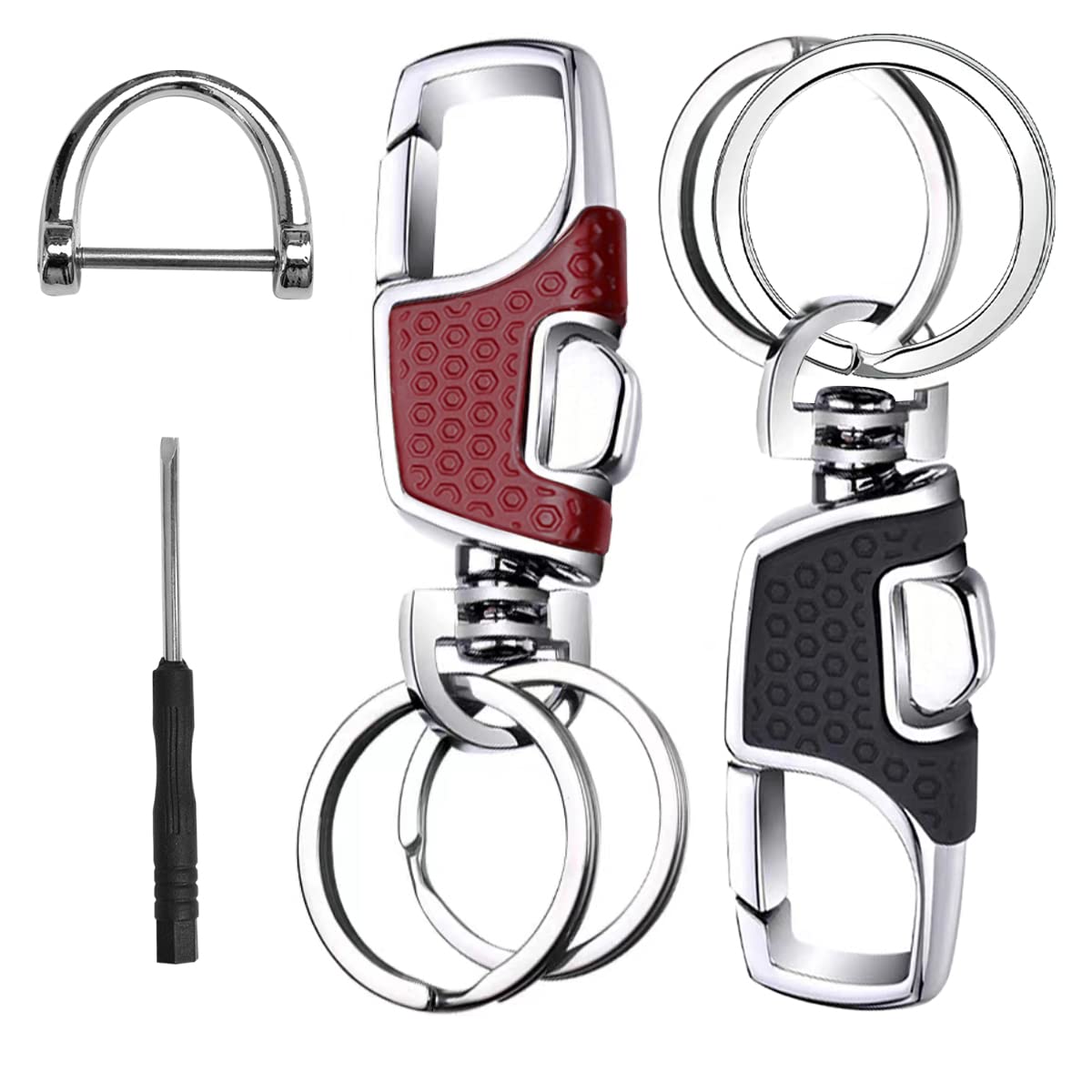 

Roseddy Keychain, Car Keyring, Men s, Stylish, Popular, Carabiner, Keychain, Key Organizer, Metal, Durable, Motorcycle, M красный