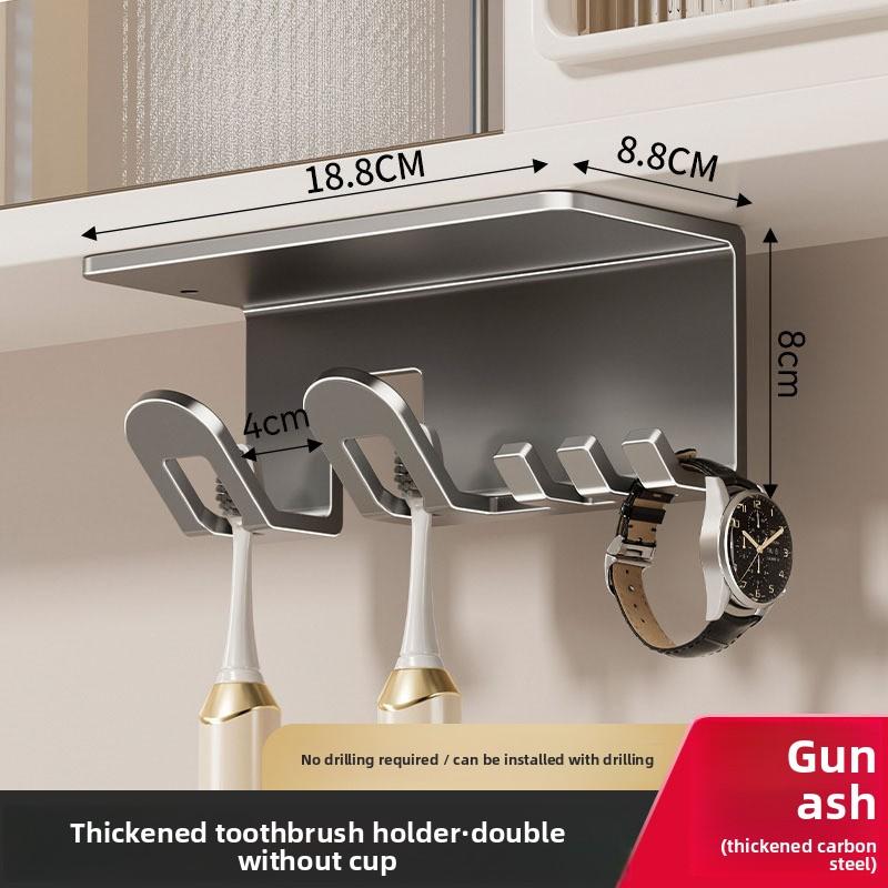 Bathroom Non-perforated Mirror Cabinet Washstand Shelf