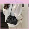 Chic 2024 Summer Bucket Bag For Women High-end Pu Leather Crossbody With Chain Strap