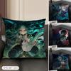 Xiao Genshin Impact Cushion Cover Natural Linen Organic Fabric DoubleSided Printing Sofa Home Decor Gift Pillow Case